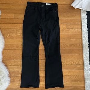 Rag and Bone Nina high rise ankle flare black